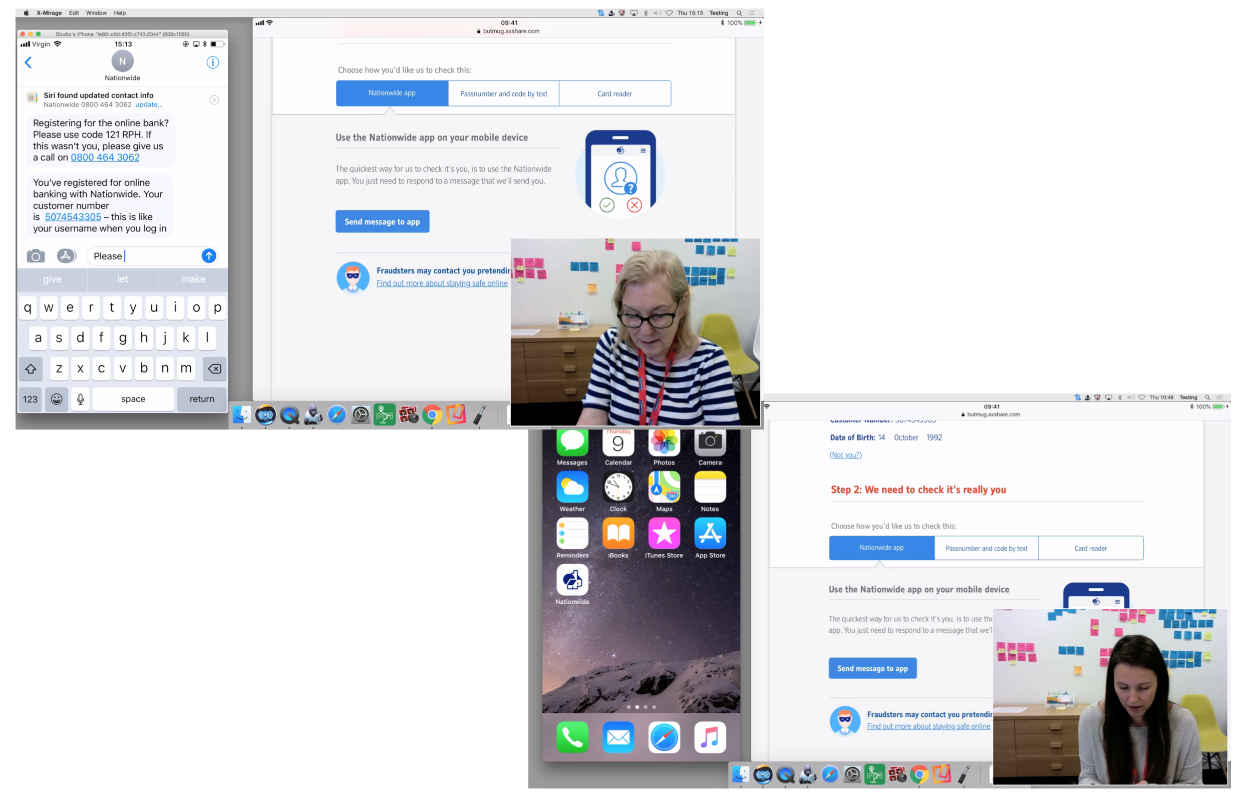 Image people observing user research sessions testing concept designs